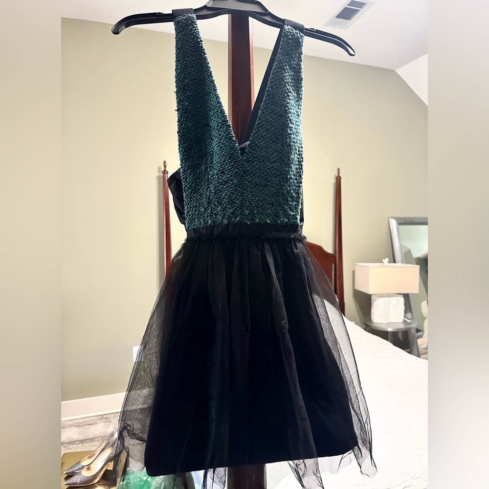 BCBGeneration Kids Dress in Teal and Black